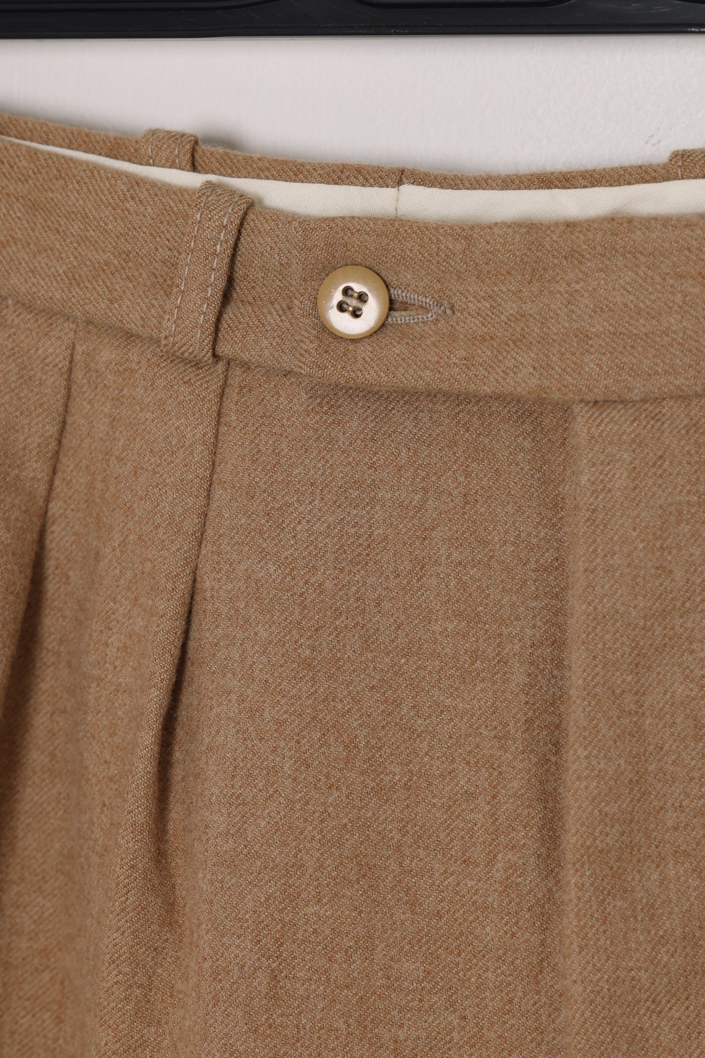 Late 20th Century Dutch Trousers, Zuiver Scheerwole, Pleated Front Construction