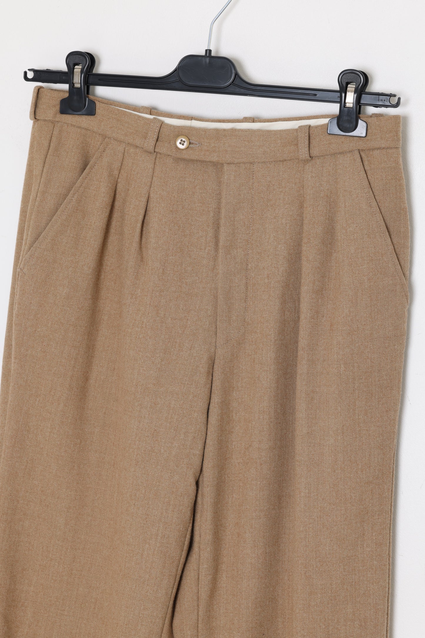 Late 20th Century Dutch Trousers, Zuiver Scheerwole, Pleated Front Construction