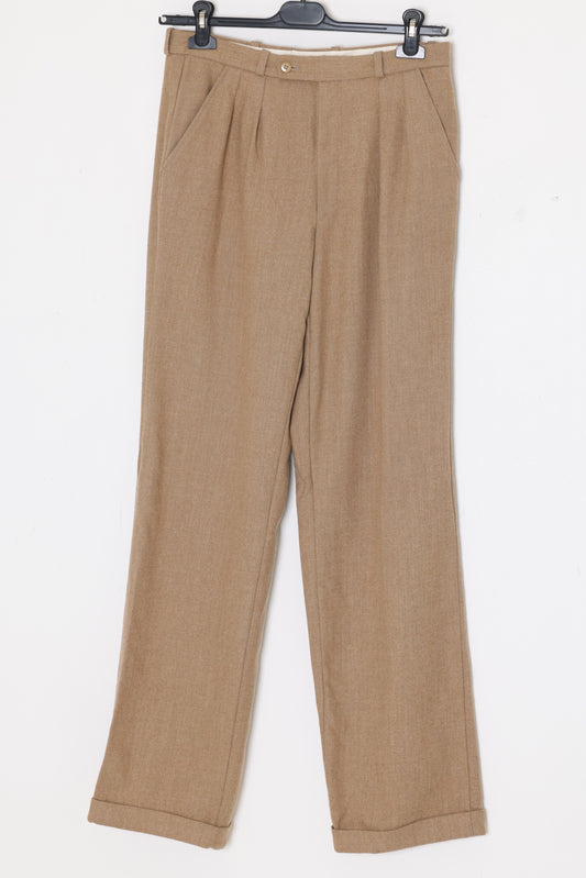Late 20th Century Dutch Trousers, Zuiver Scheerwole, Pleated Front Construction