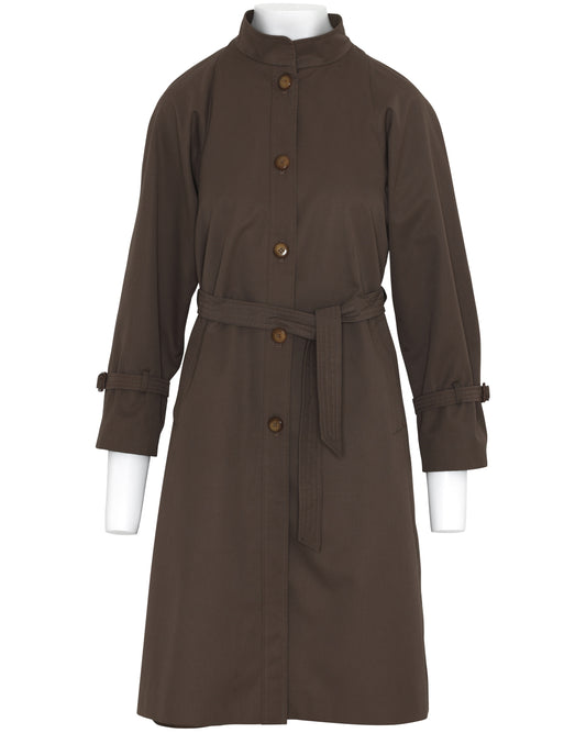 1978-1988, Late Franco-Era, Matte Weatherproof Twill Duster, Zaragoza