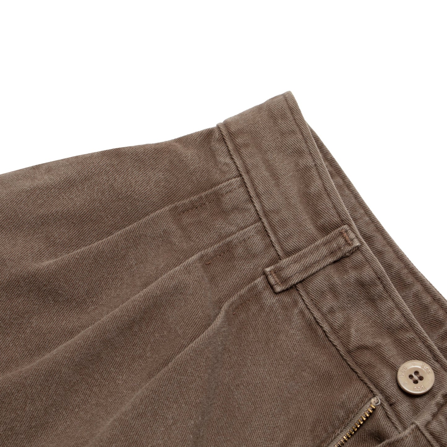 80s, Brushed Twill, High-Waist, Leg Shaping, Workwear