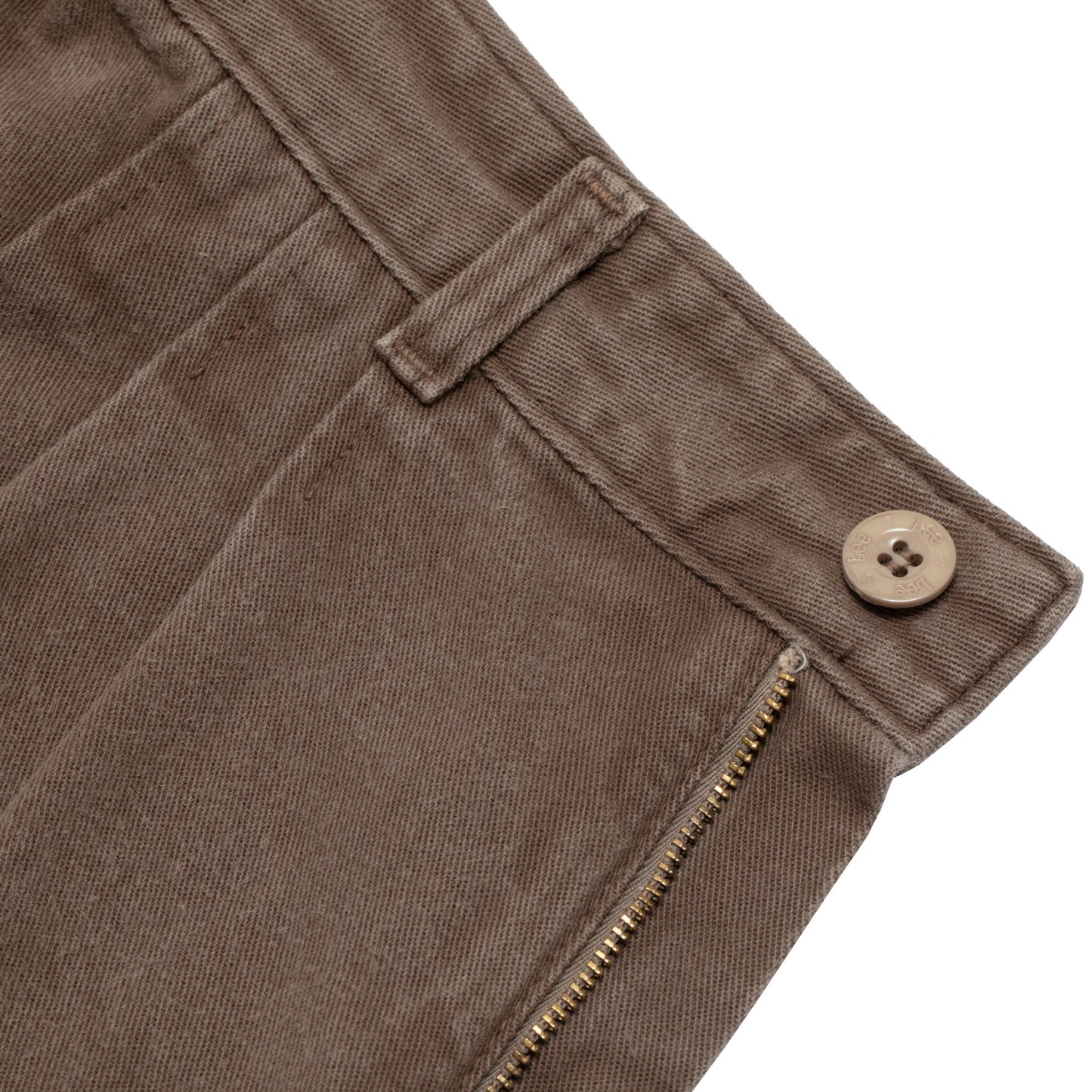 80s, Brushed Twill, High-Waist, Leg Shaping, Workwear
