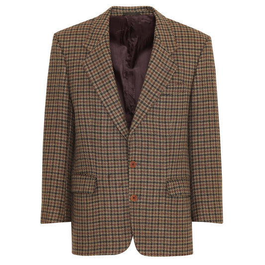 Vintage, 1980s, Woolmark, Rough-Spun Houndstooth Tweed