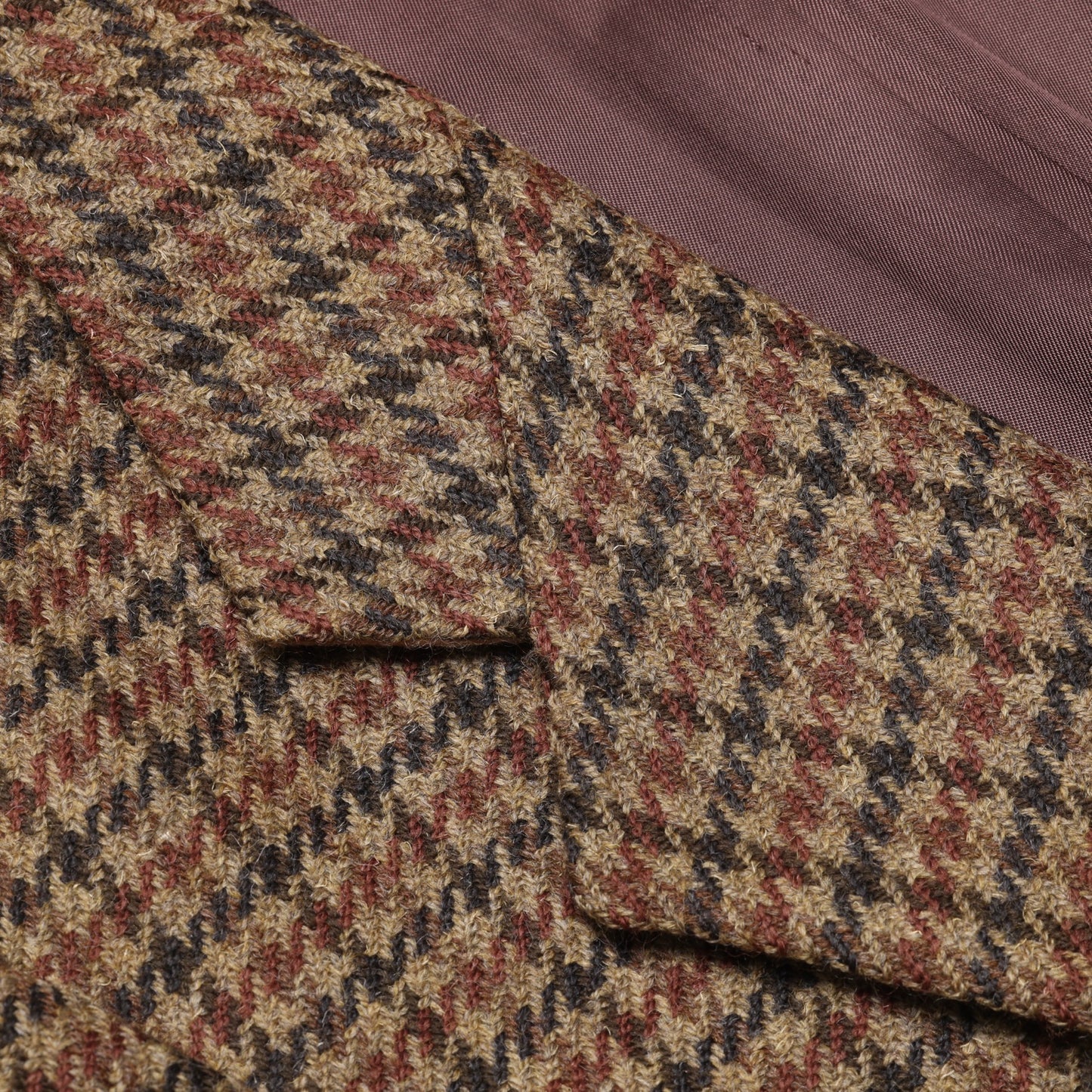 Vintage, 1980s, Woolmark, Rough-Spun Houndstooth Tweed