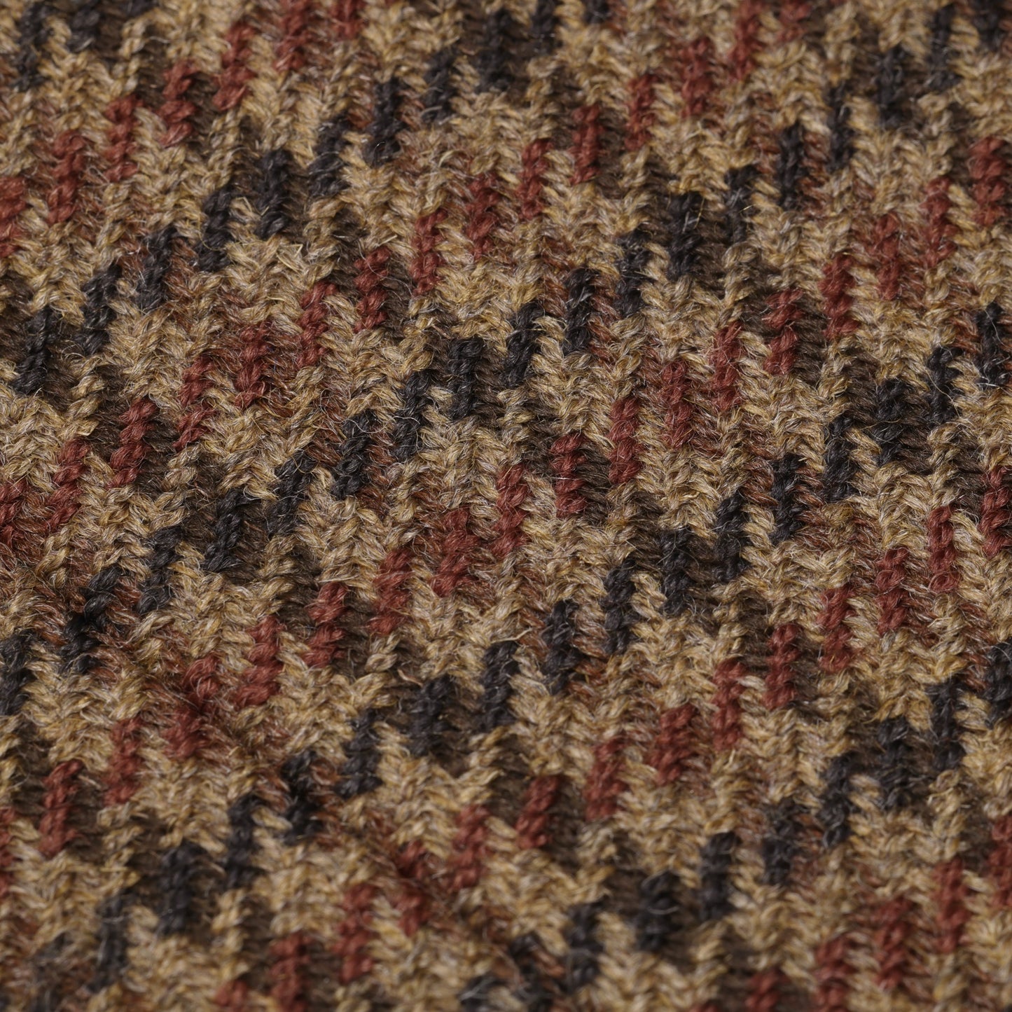 Vintage, 1980s, Woolmark, Rough-Spun Houndstooth Tweed