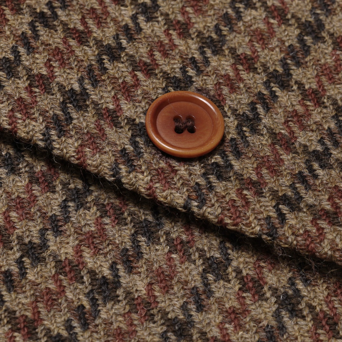 Vintage, 1980s, Woolmark, Rough-Spun Houndstooth Tweed