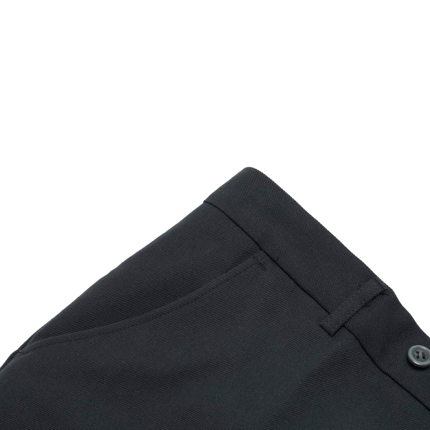 70s, High-Twist Wool, Wide-Leg Cut, Press-Creased