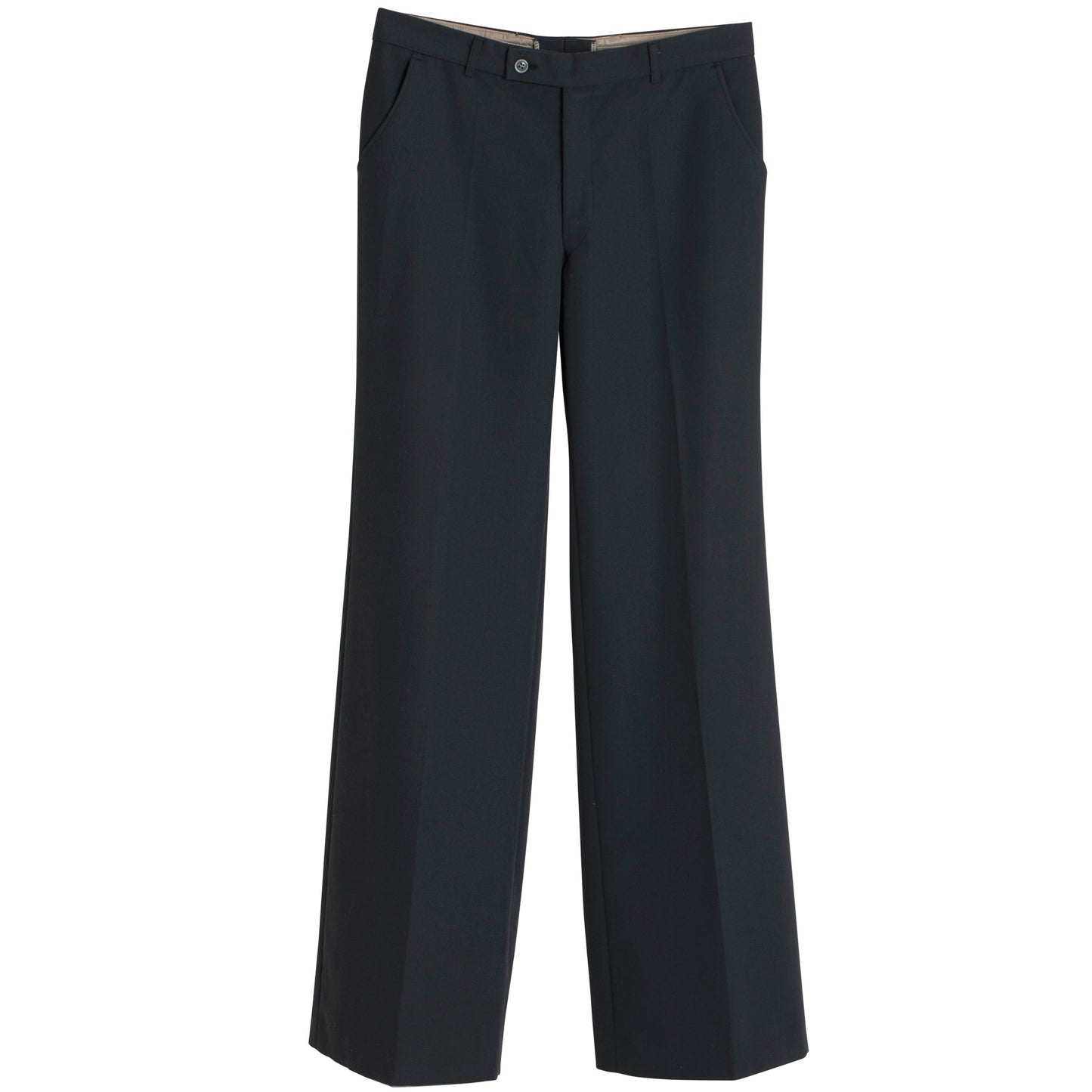 70s, High-Twist Wool, Wide-Leg Cut, Press-Creased