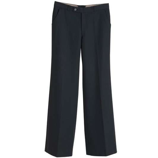 70s, High-Twist Wool, Wide-Leg Cut, Press-Creased