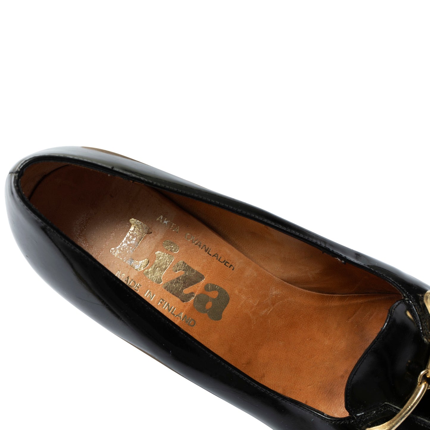 70s, Loafer-Pump Hybrid, Squared Vamp, Gold Horsebit, Equestrian