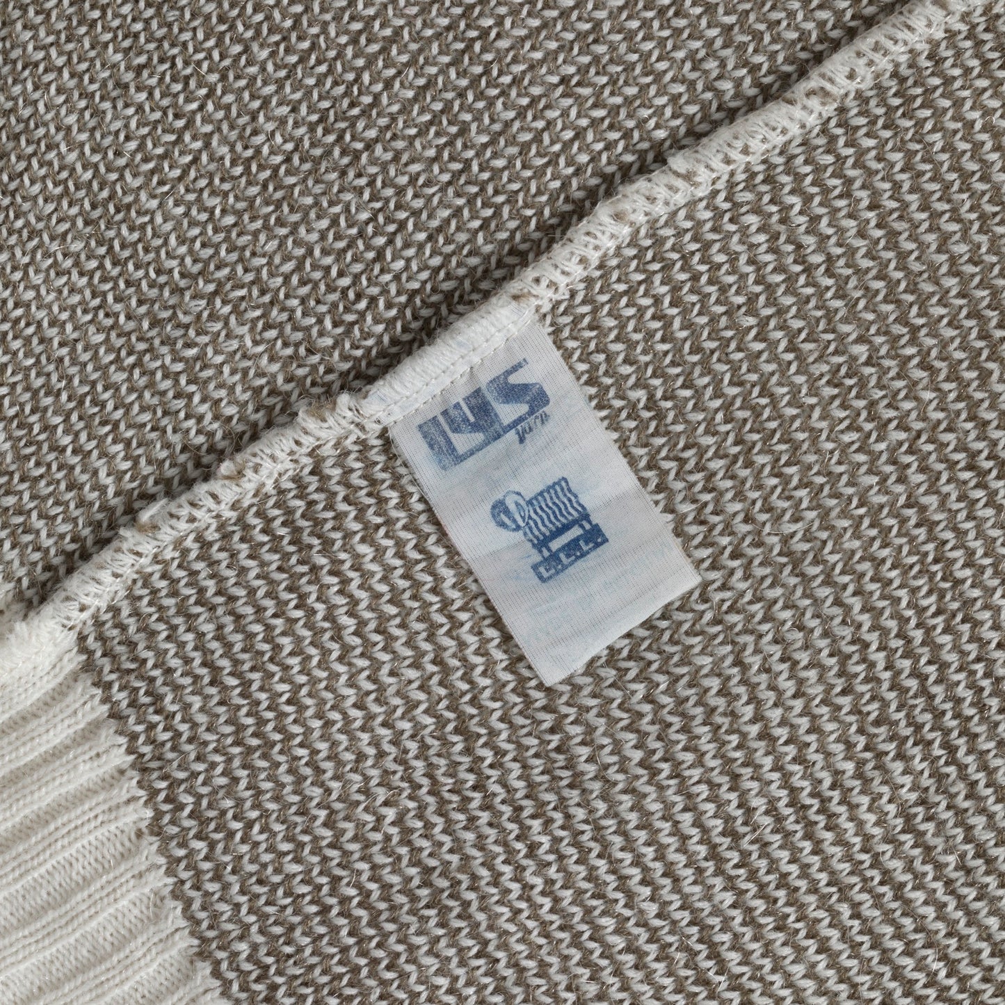 LYS Yarn Single Knit Fair Isle V Neck Jumper