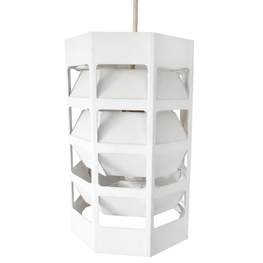 Multi-Louver Pendant Luminaire, Ventilation Cage, Mid-1960s