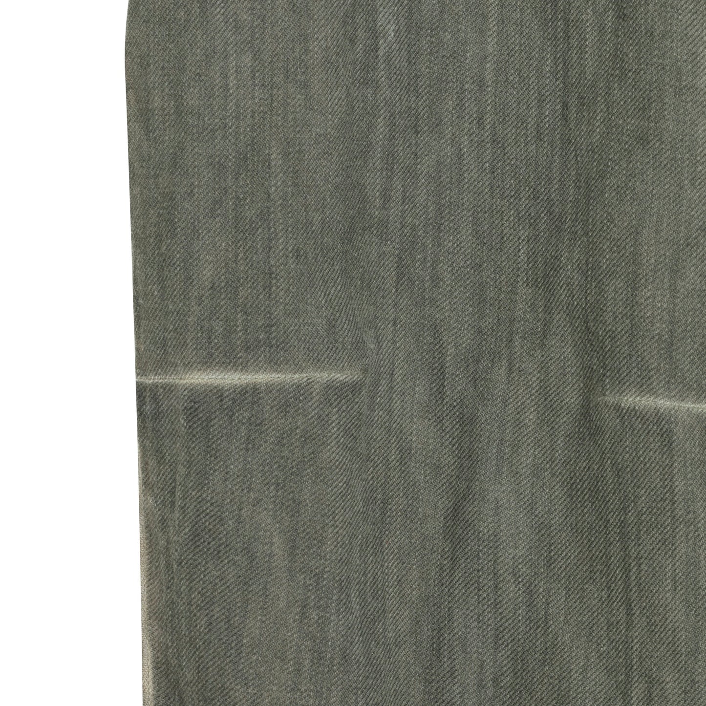Cold Dyed Twill Weave Wool Aluminum Fiber Cropped Trousers