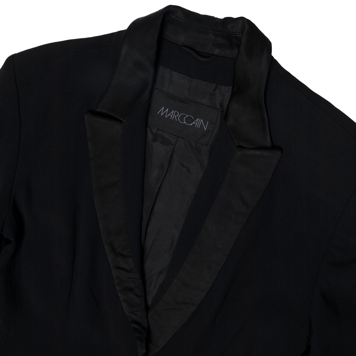 Crepe Weave Cropped Peaked Lapel Dinner Jacket