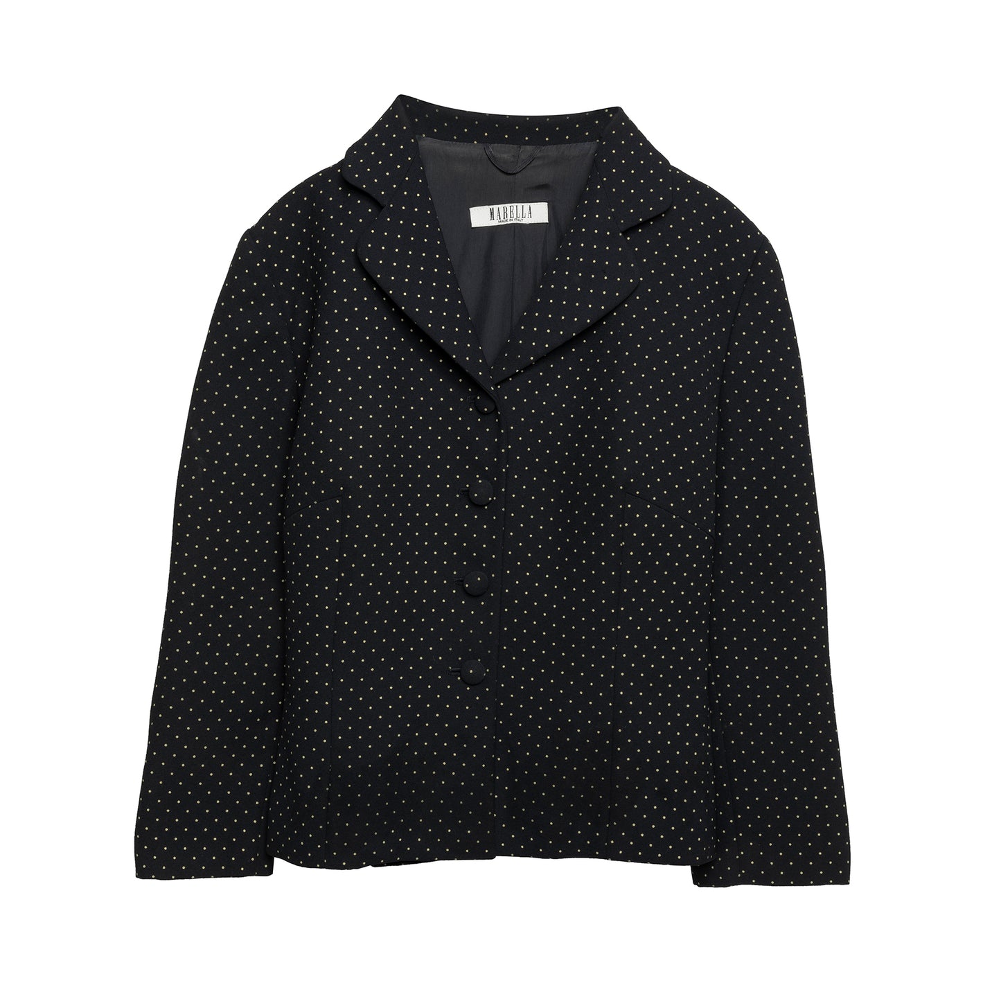Dotted Swiss Crêpe Weave Cloverleaf Blazer