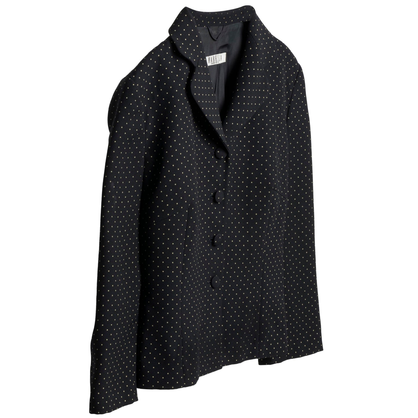 Dotted Swiss Crêpe Weave Cloverleaf Blazer