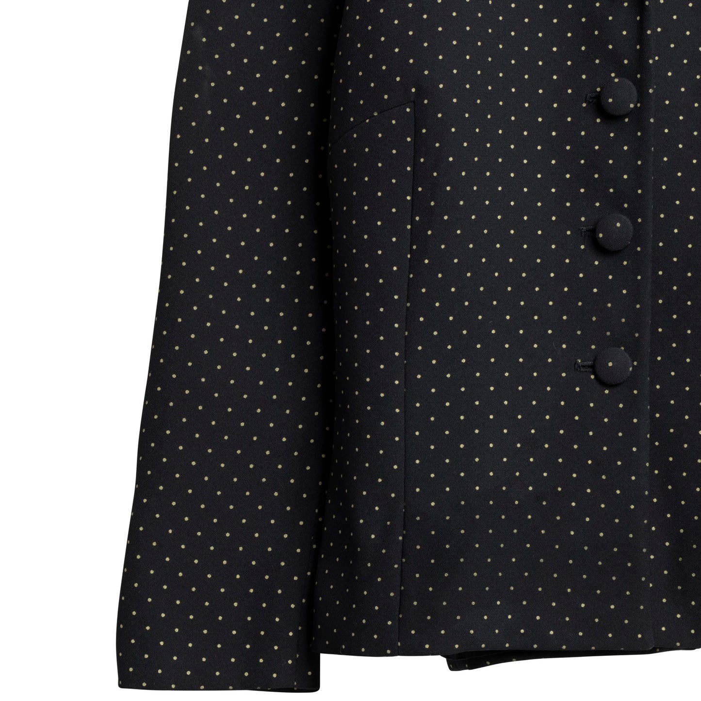Dotted Swiss Crêpe Weave Cloverleaf Blazer