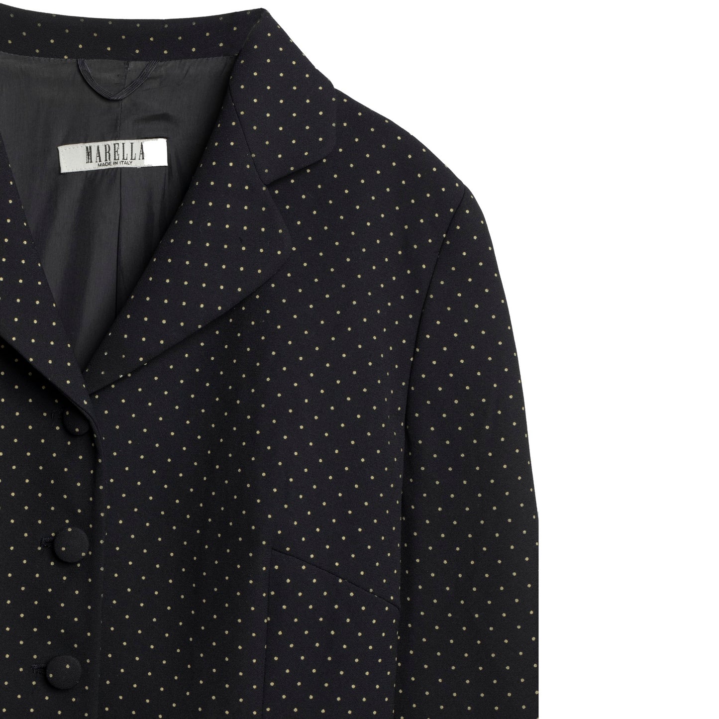Dotted Swiss Crêpe Weave Cloverleaf Blazer