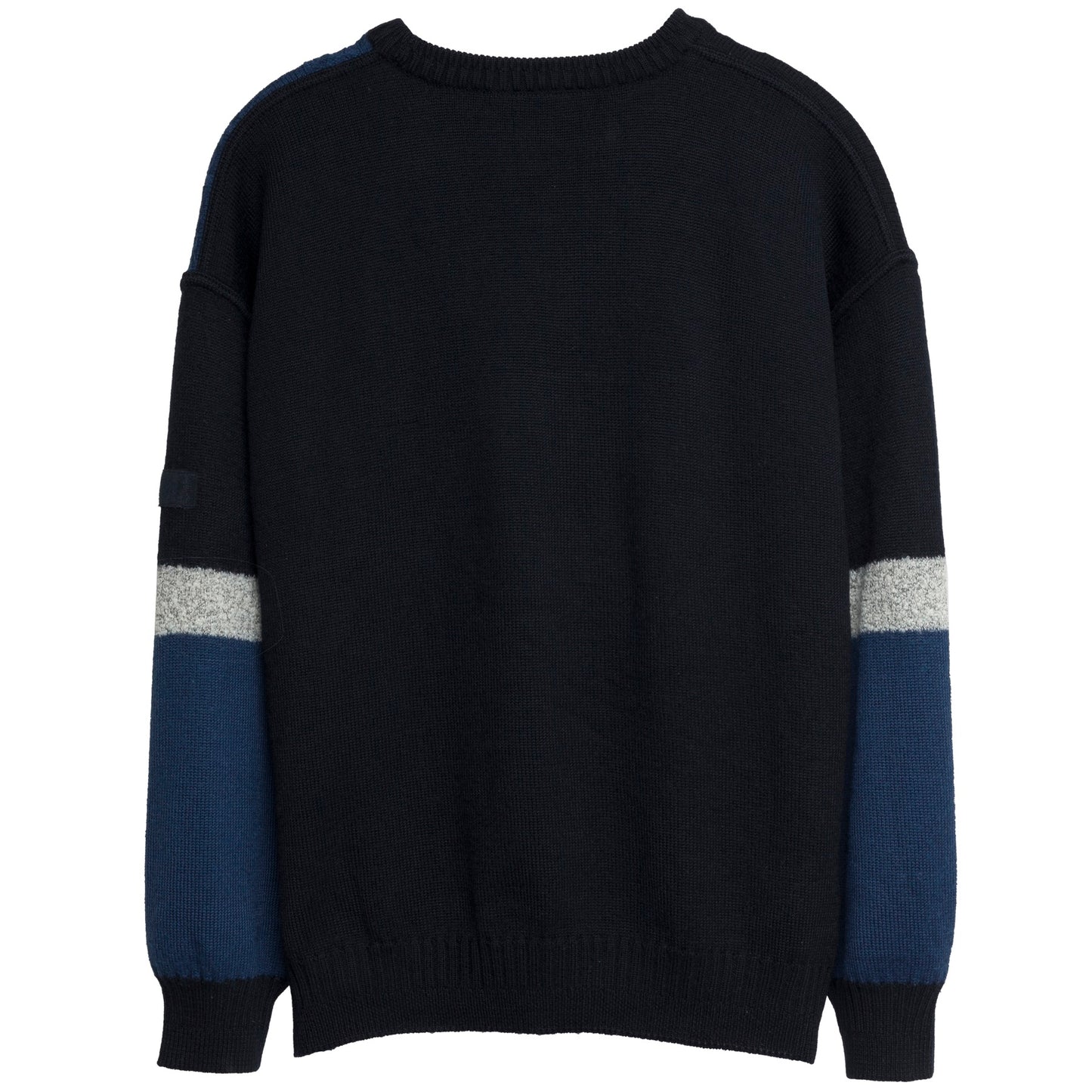Wool Cable Basketweave Panel Knit Drop Shoulder Jumper