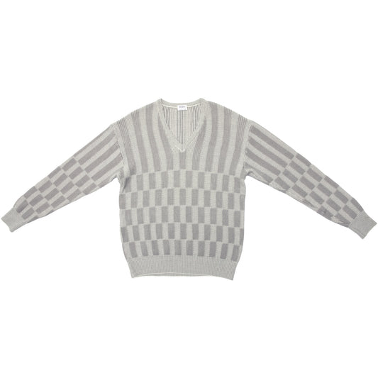 Vintage, 1970s, Woolmark, Tuck Stitch, Checkerboard