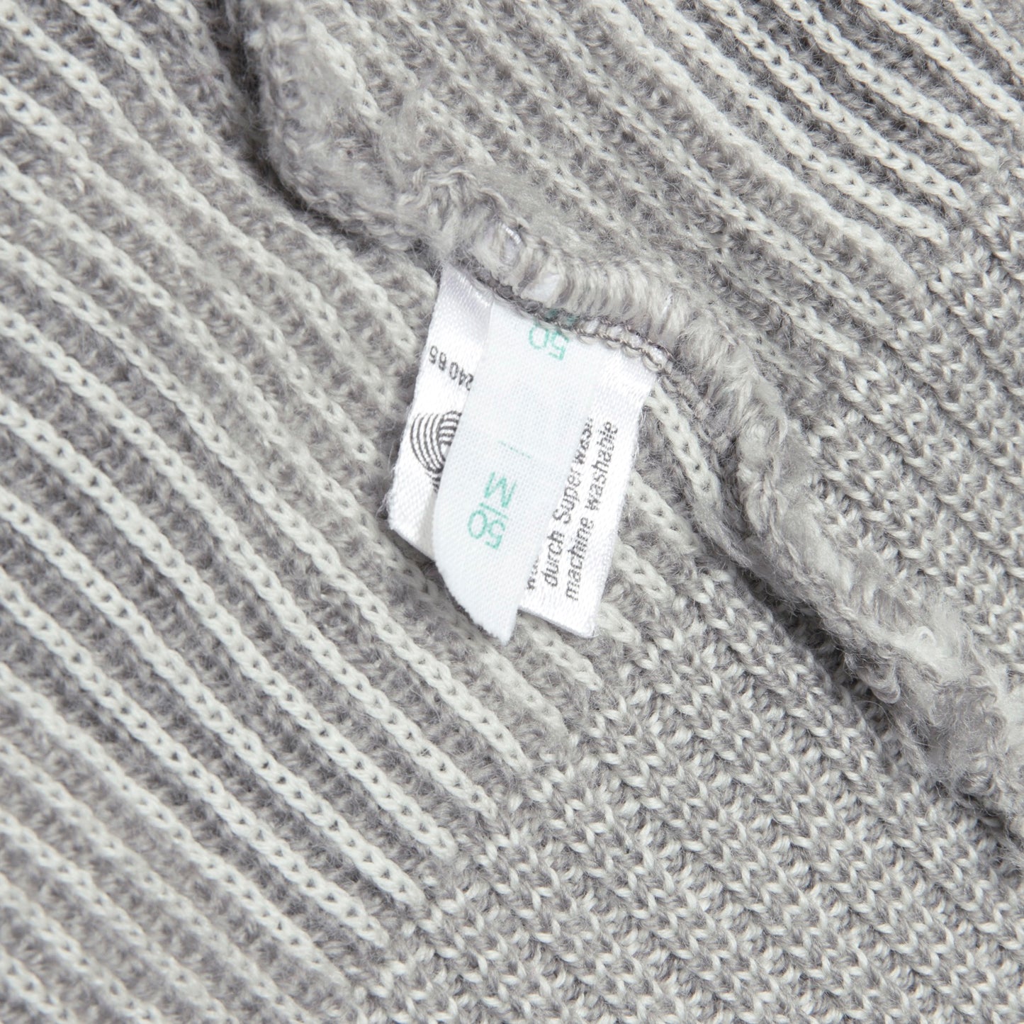 Vintage, 1970s, Woolmark, Tuck Stitch, Checkerboard