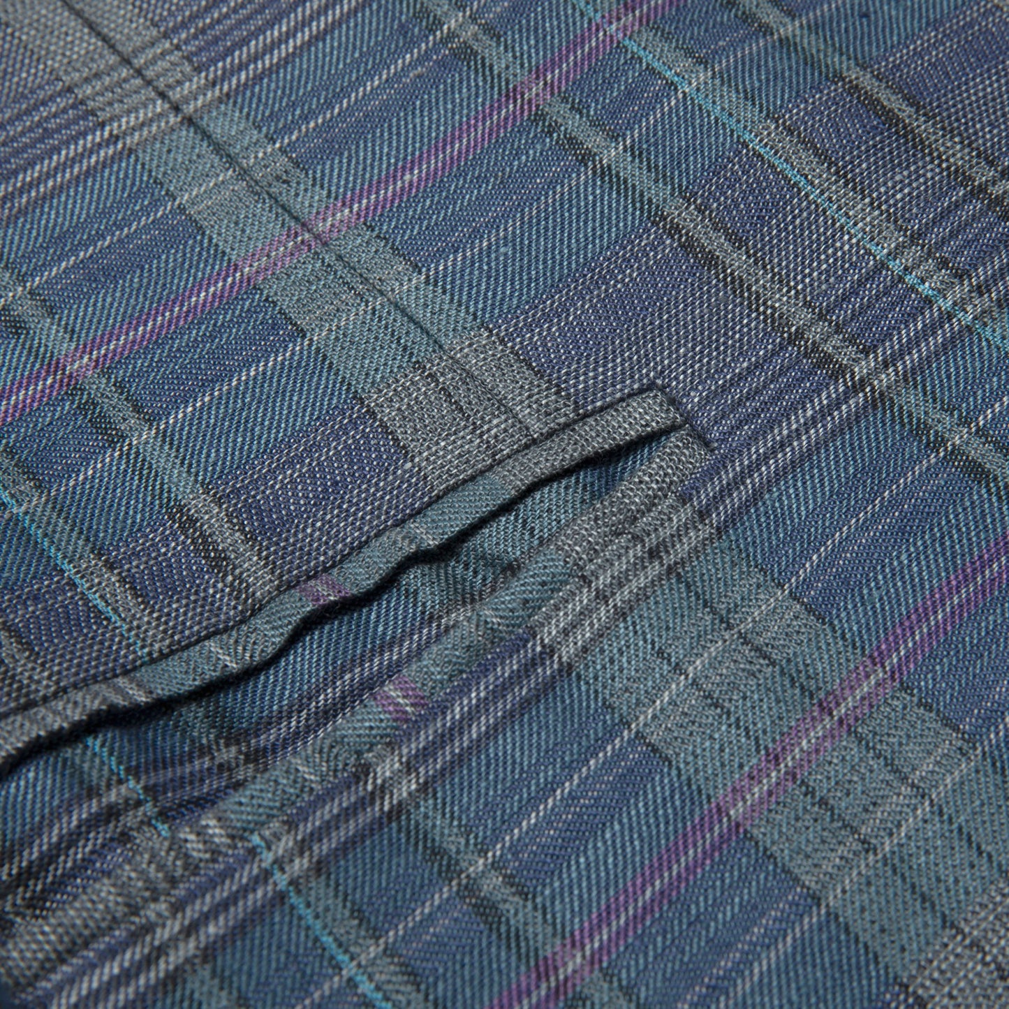 70s, Linen Slubs, Faint Iridescence, Sacco Construction, Neo-Dandy