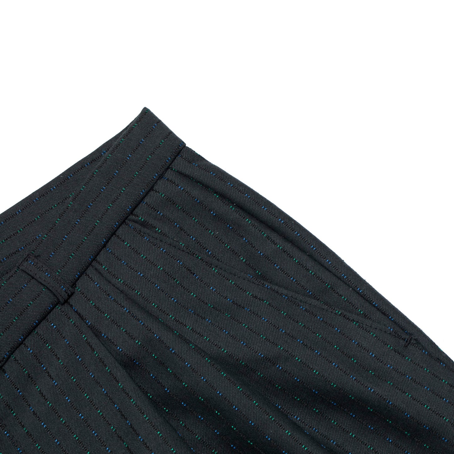 Vintage, 1990s, Dobby Weave, Pin-Dot Floats, Structured Pleats