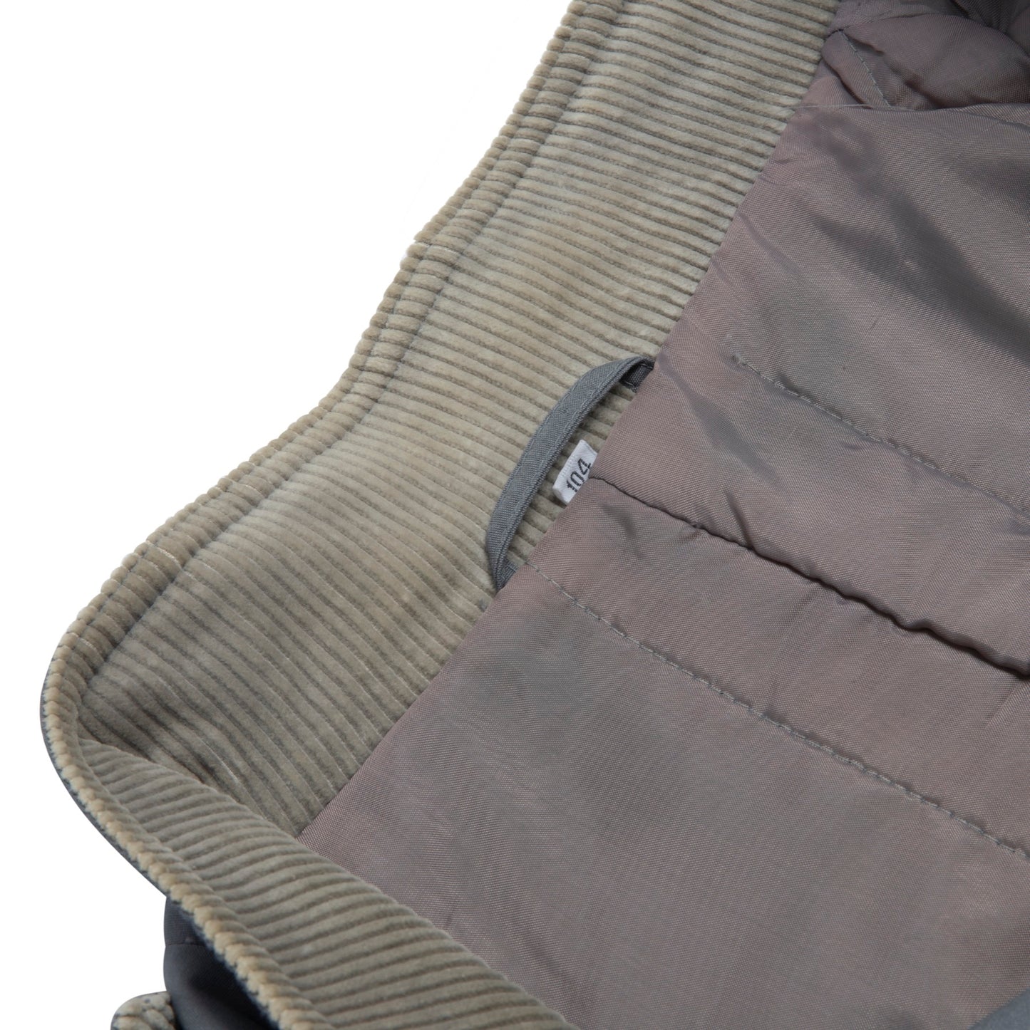 Canvas Weave Corduroy Trim Trench Coat