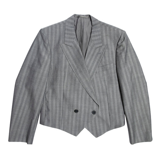 70s Mohair Herringbone Edwardian Blazer