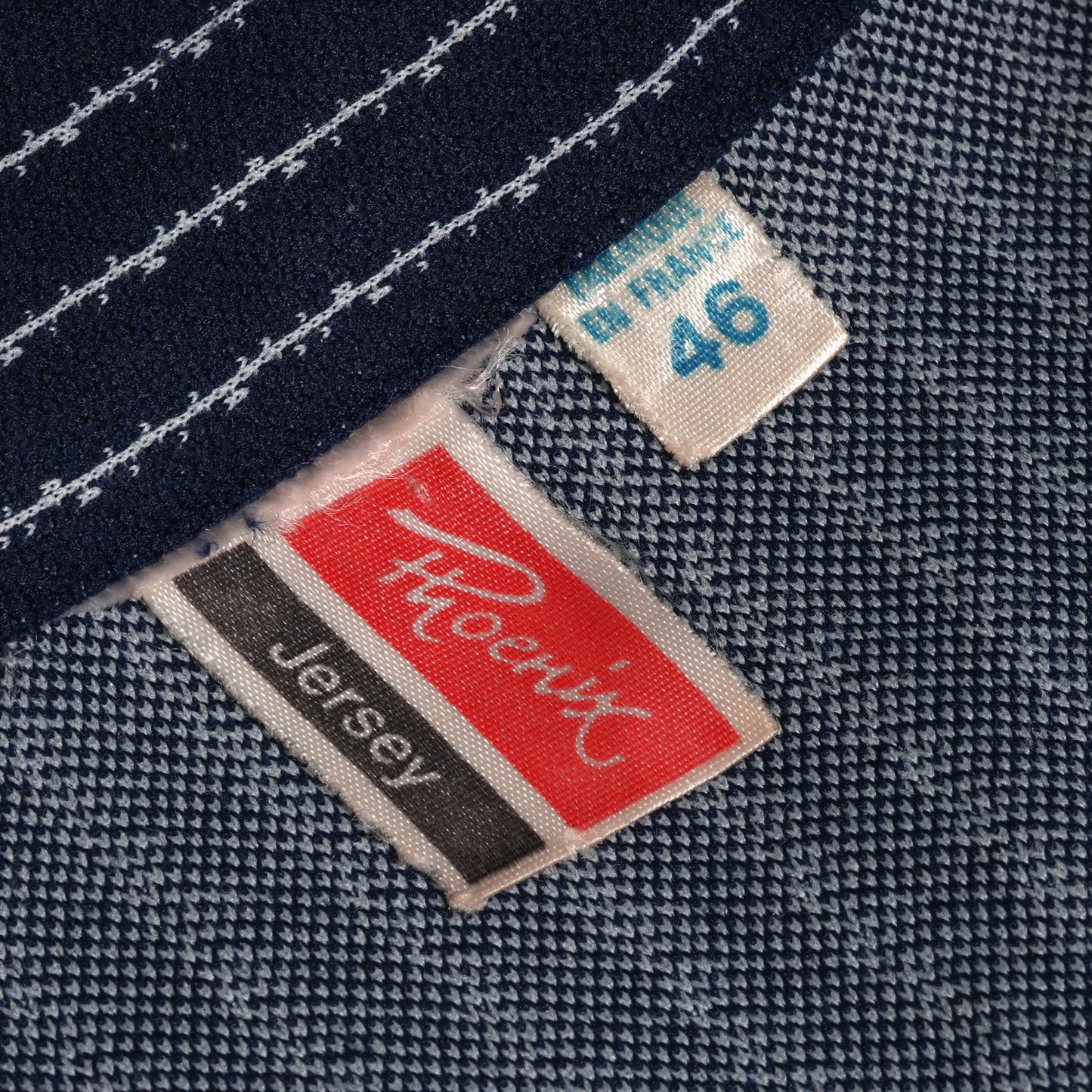 70s, Double Jersey, Pointelle Stripe, French Textile Innovation
