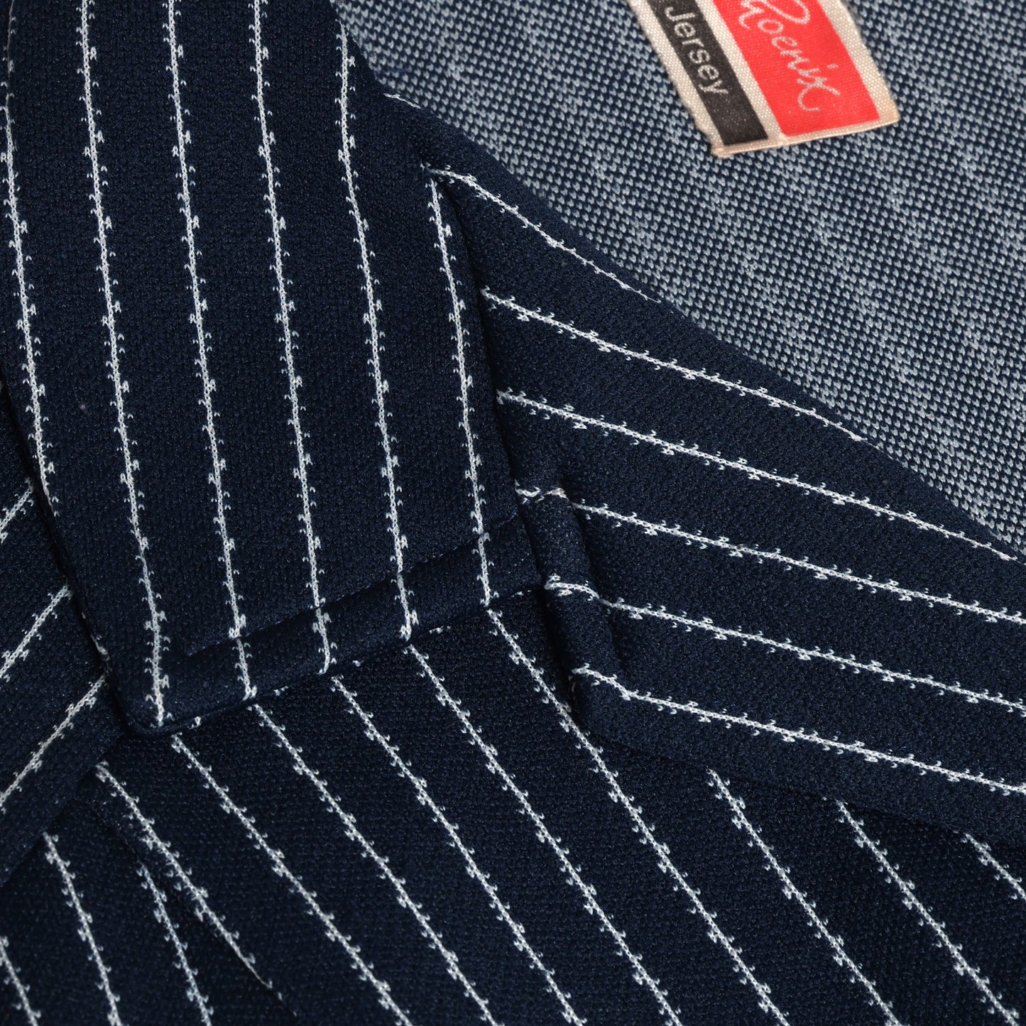 70s, Double Jersey, Pointelle Stripe, French Textile Innovation