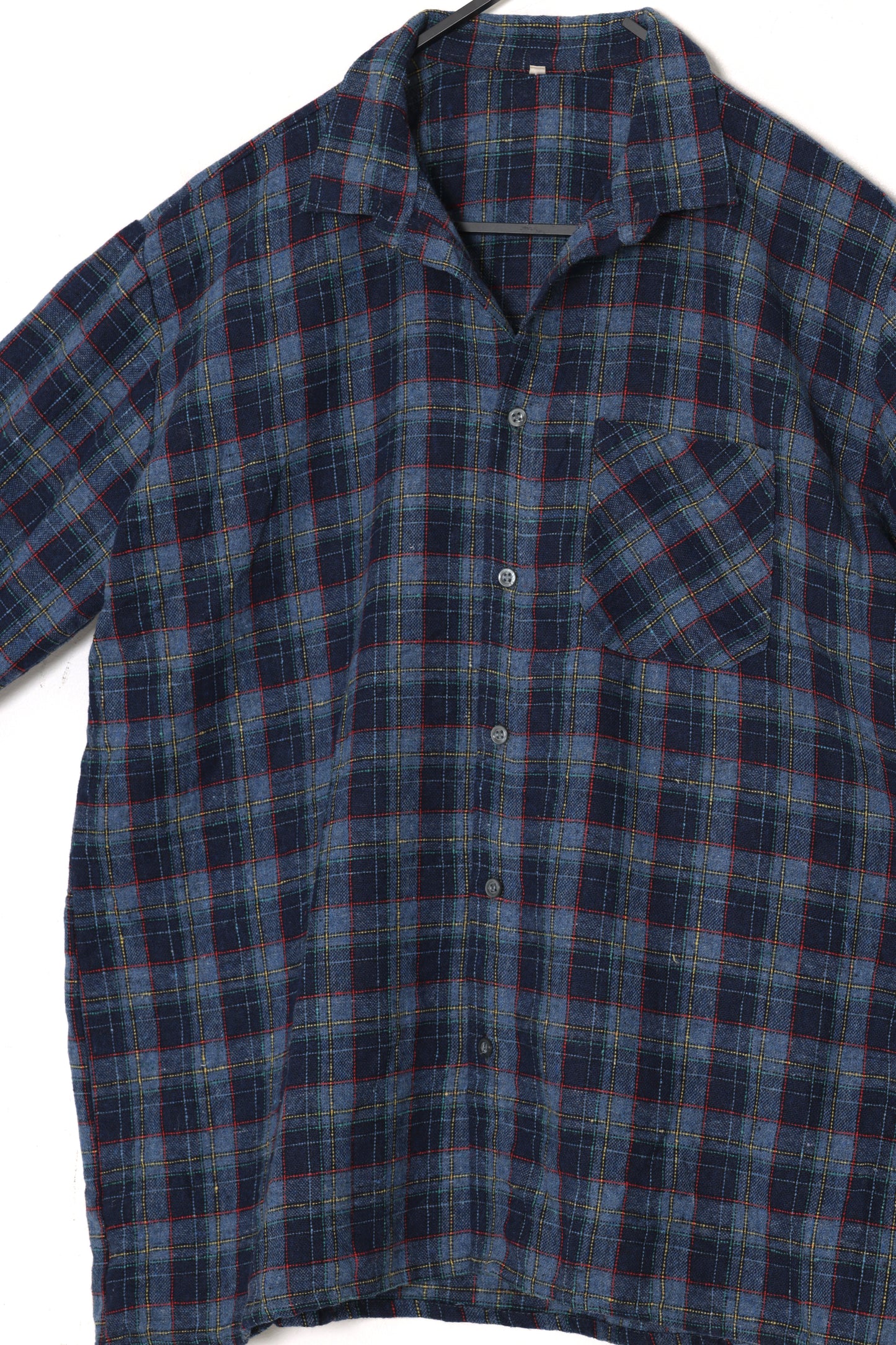 Post-1970 Yarn-Dyed Plaid Flannel Shirt, Workwear Leisure