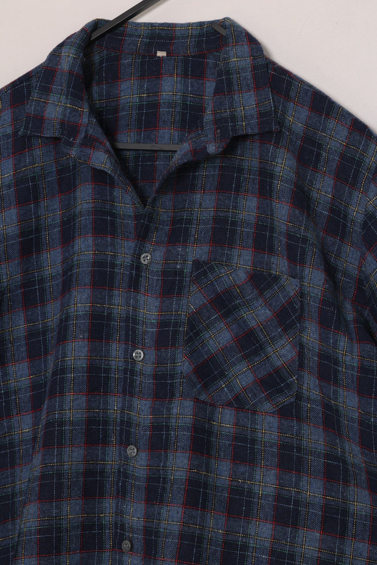 Post-1970 Yarn-Dyed Plaid Flannel Shirt, Workwear Leisure