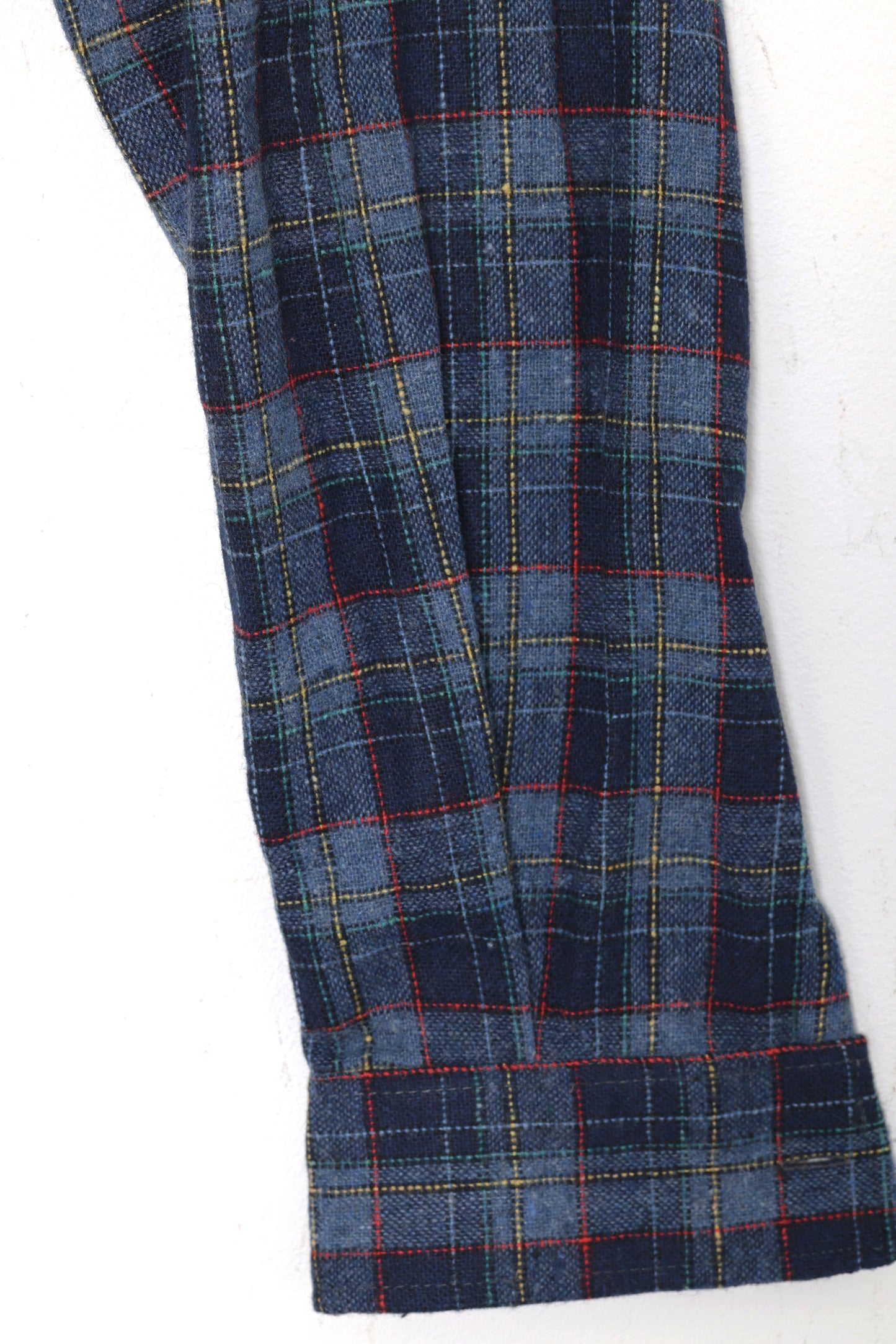 Post-1970 Yarn-Dyed Plaid Flannel Shirt, Workwear Leisure
