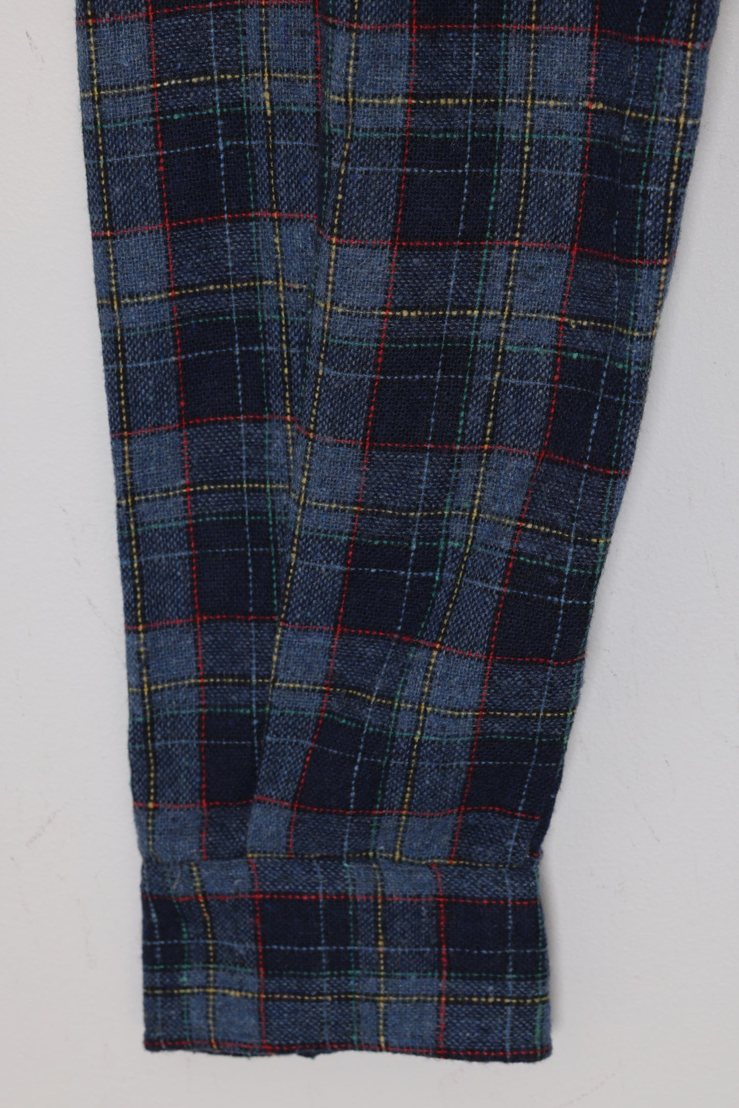 Post-1970 Yarn-Dyed Plaid Flannel Shirt, Workwear Leisure