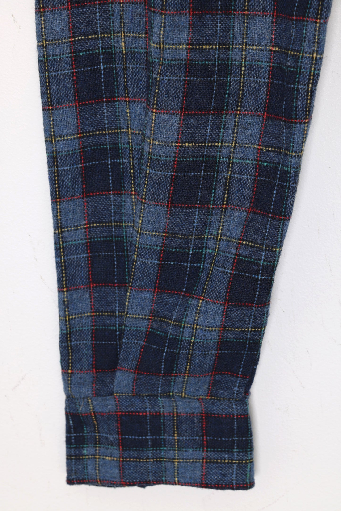 Post-1970 Yarn-Dyed Plaid Flannel Shirt, Workwear Leisure