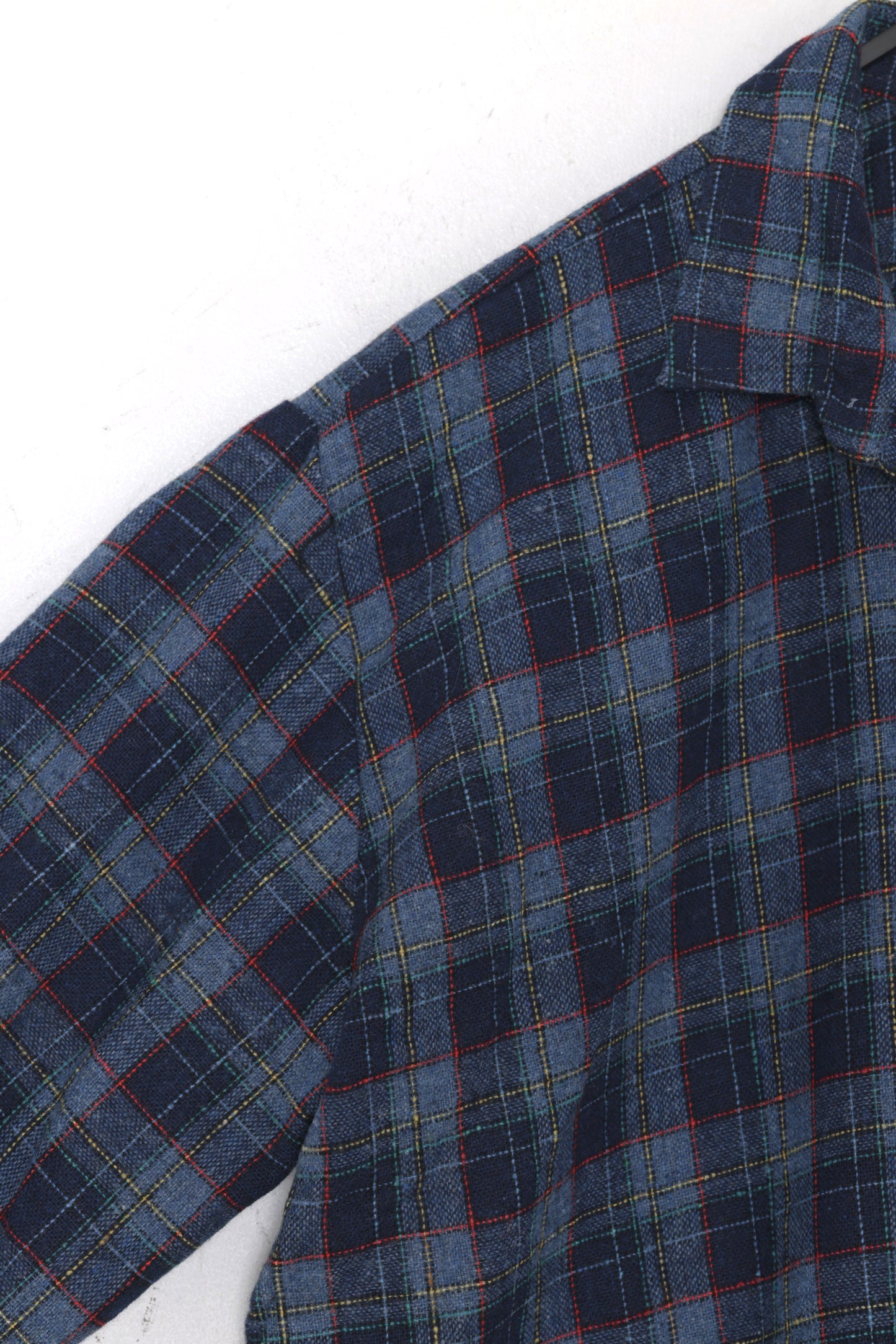 Post-1970 Yarn-Dyed Plaid Flannel Shirt, Workwear Leisure