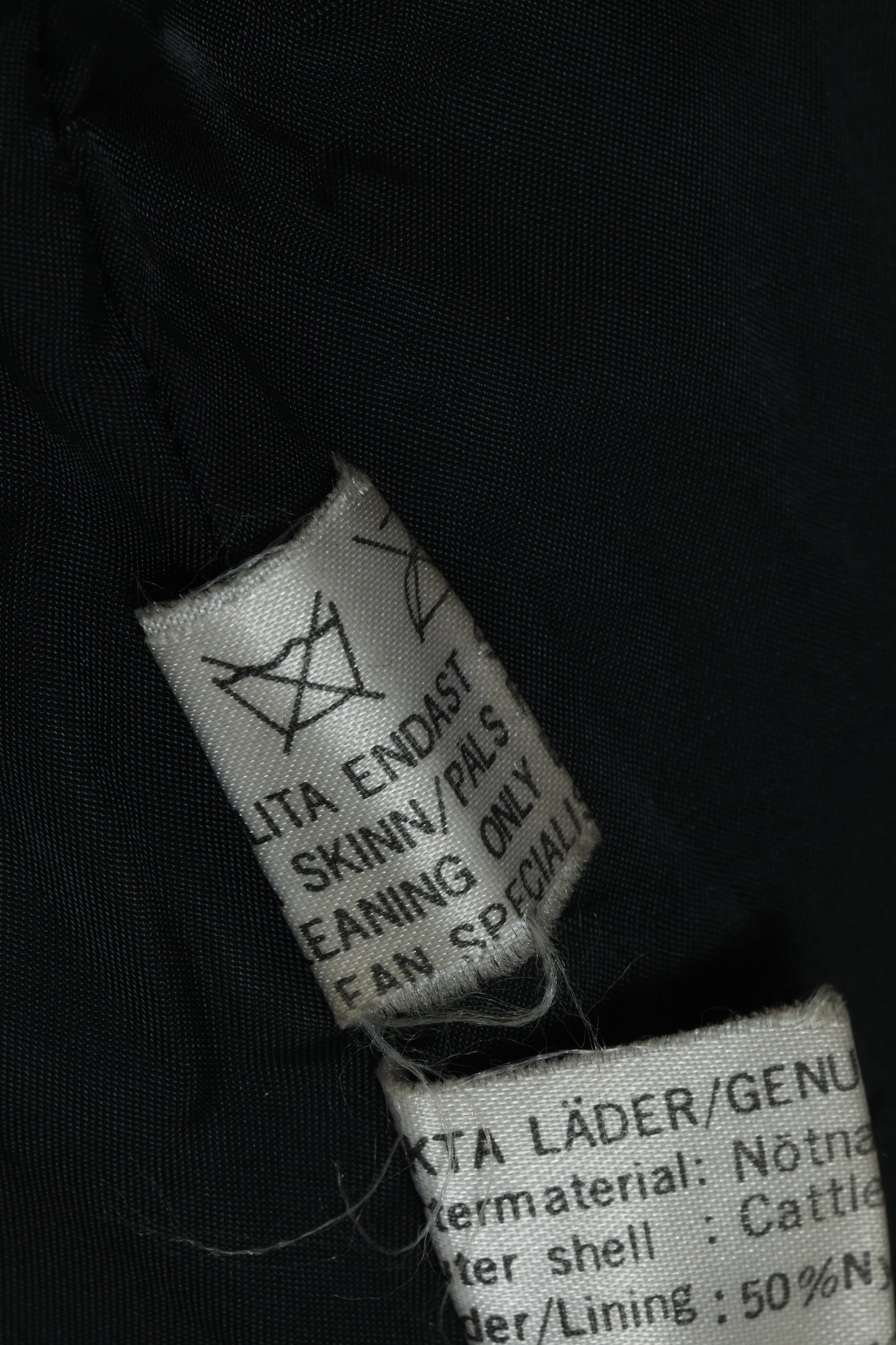 Post-1990 Leather Blouson Jacket, Concealed Zip, Welted Vertical Entry Pockets, Swedish