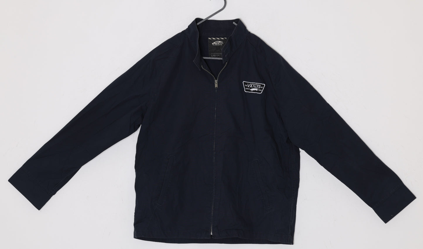 Post-1990 Plain-Weave Shell Jacket with Embroidered Chest Patch, Vans Off the Wall