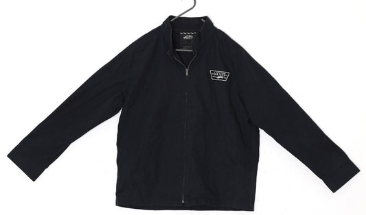 Post-1990 Plain-Weave Shell Jacket with Embroidered Chest Patch, Vans Off the Wall