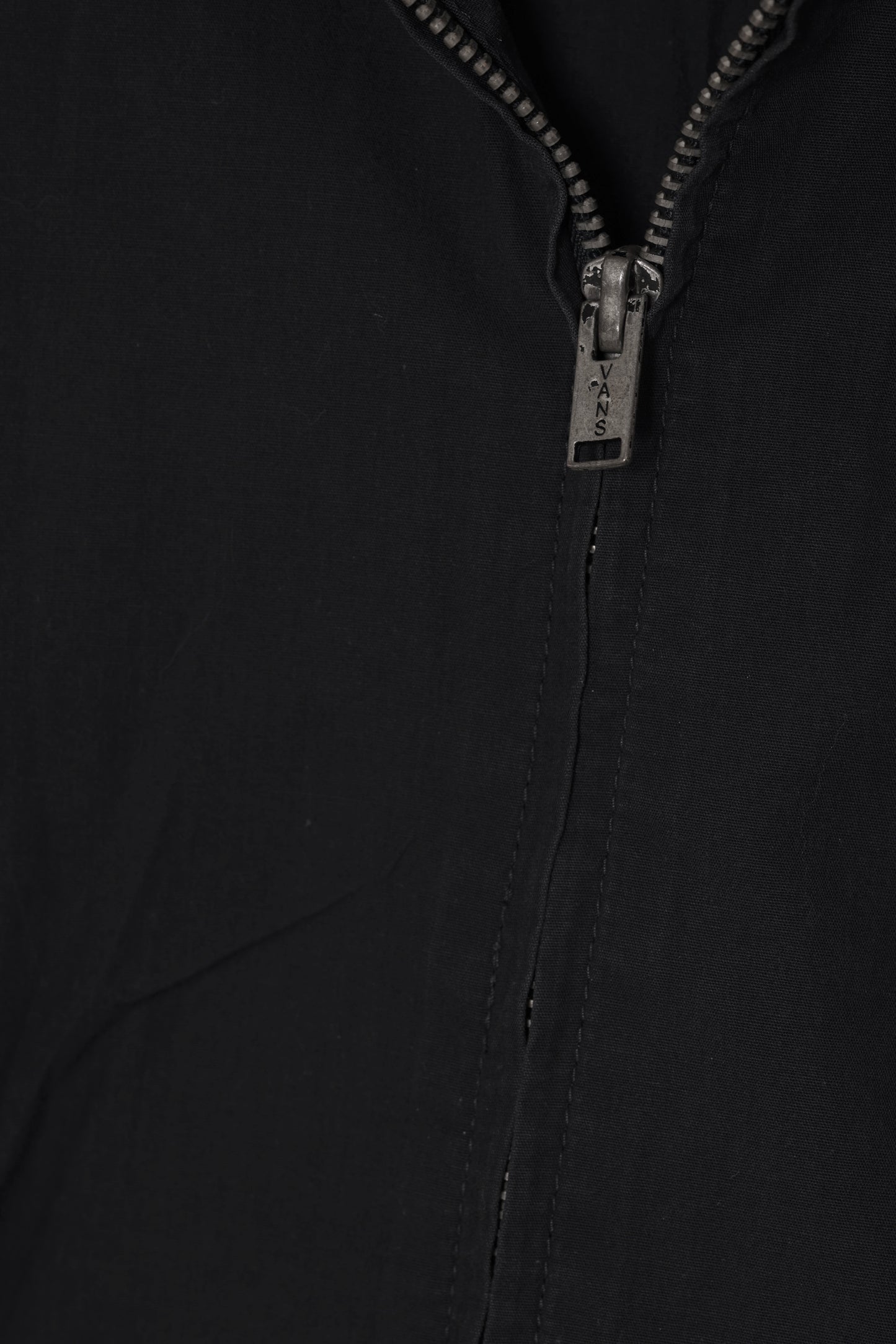 Post-1990 Plain-Weave Shell Jacket with Embroidered Chest Patch, Vans Off the Wall