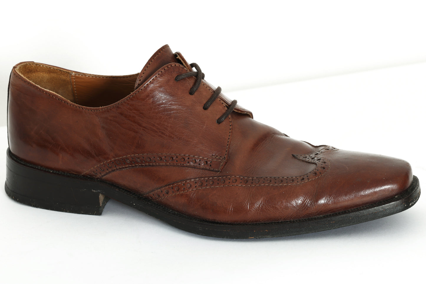 Post-1990s, Swedish Calfskin Wingtip Oxford-Brogue with Goodyear Welt
