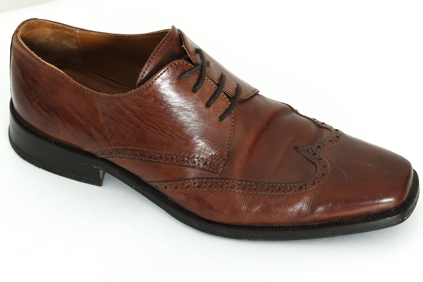 Post-1990s, Swedish Calfskin Wingtip Oxford-Brogue with Goodyear Welt