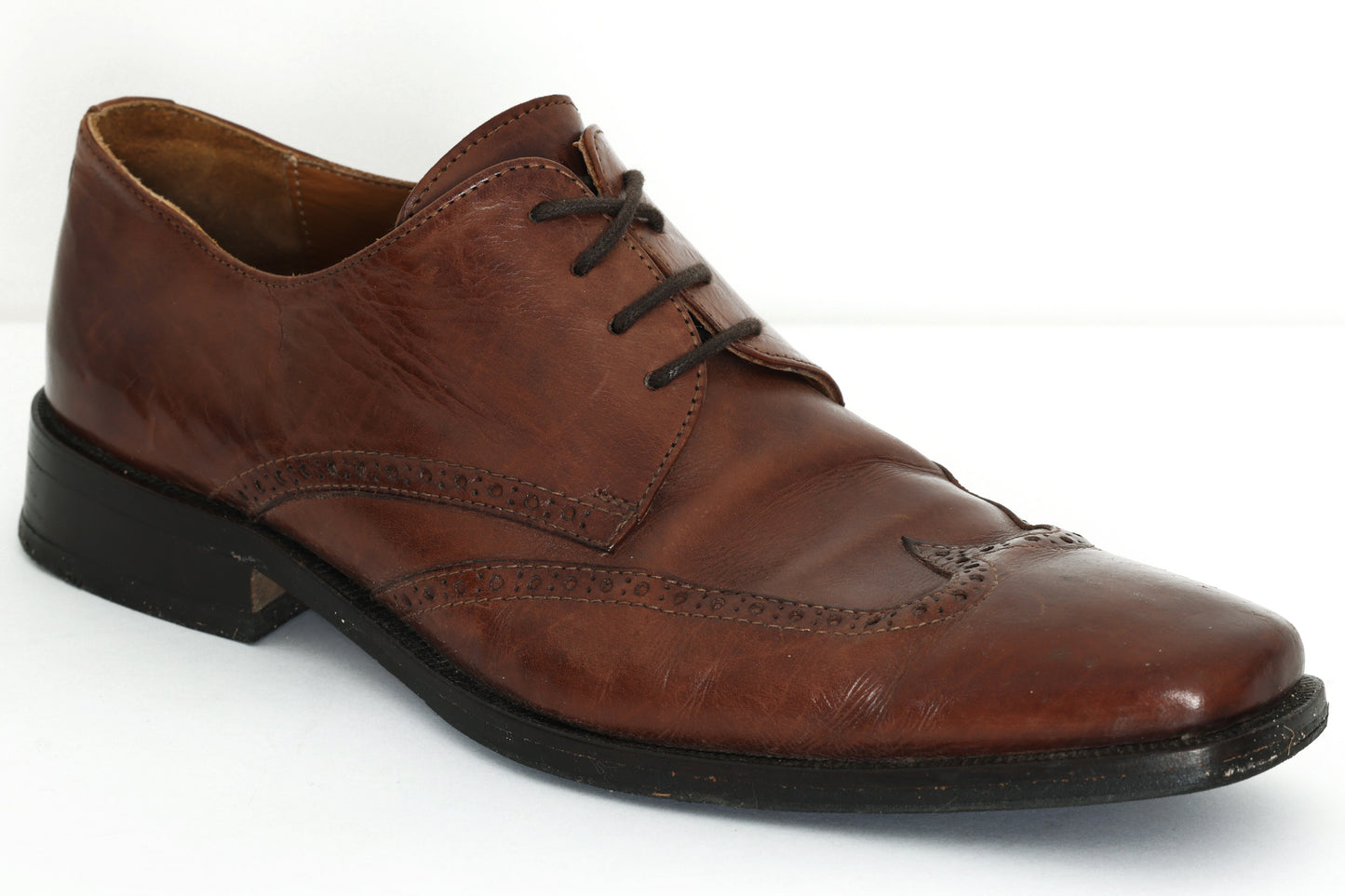 Post-1990s, Swedish Calfskin Wingtip Oxford-Brogue with Goodyear Welt