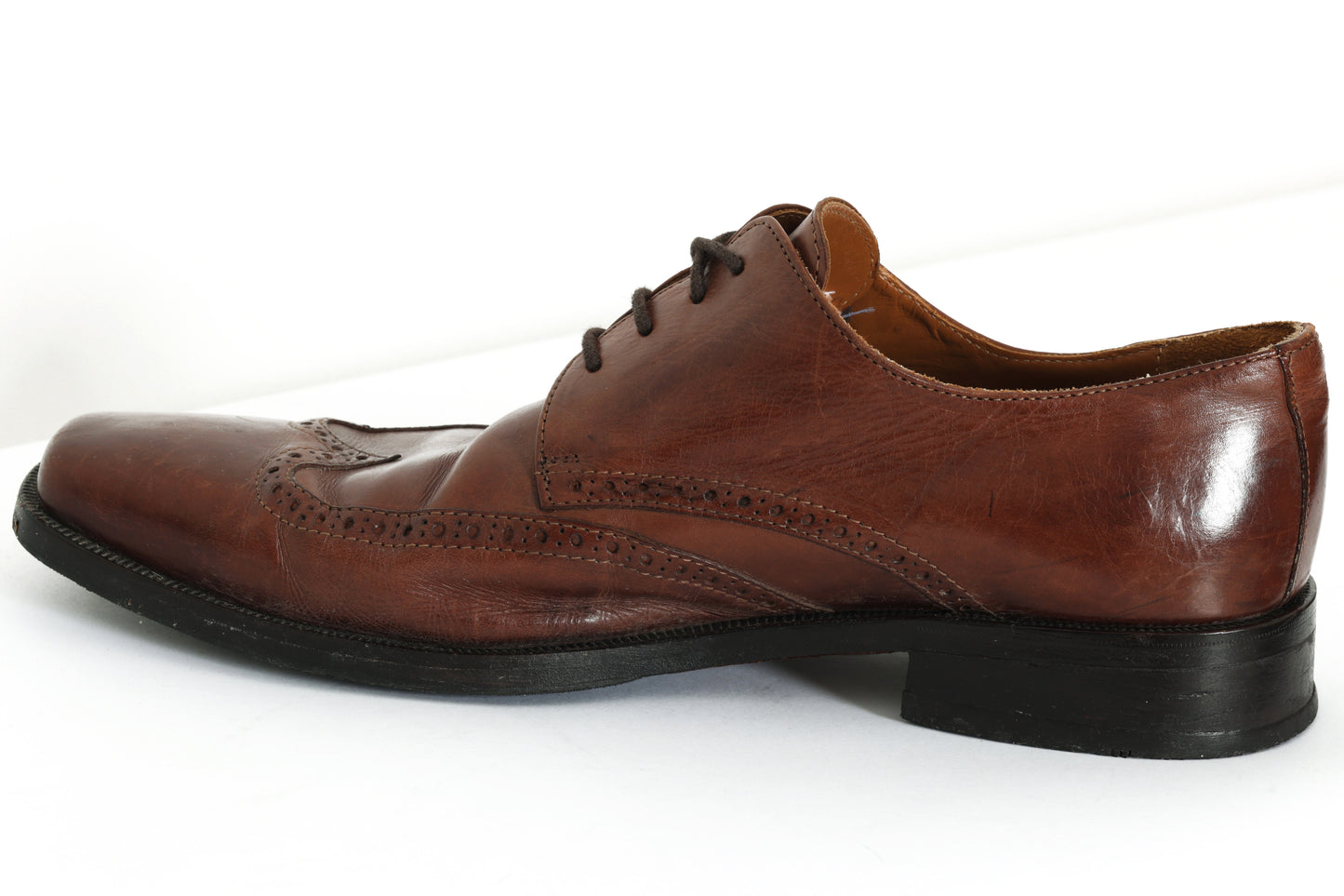 Post-1990s, Swedish Calfskin Wingtip Oxford-Brogue with Goodyear Welt