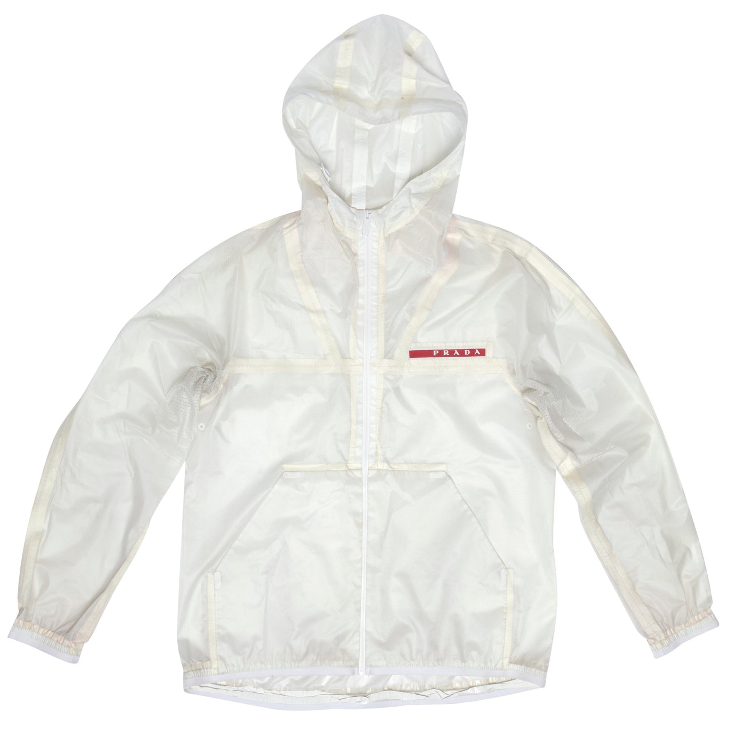 Translucent Nylon Taped Windbreaker Jacket