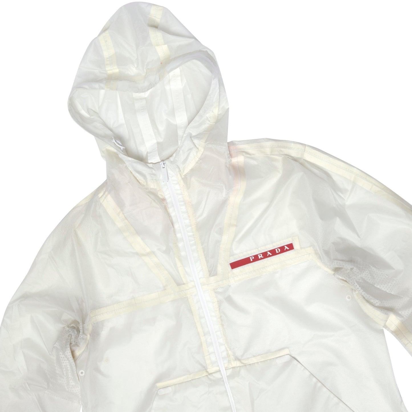 Translucent Nylon Taped Windbreaker Jacket