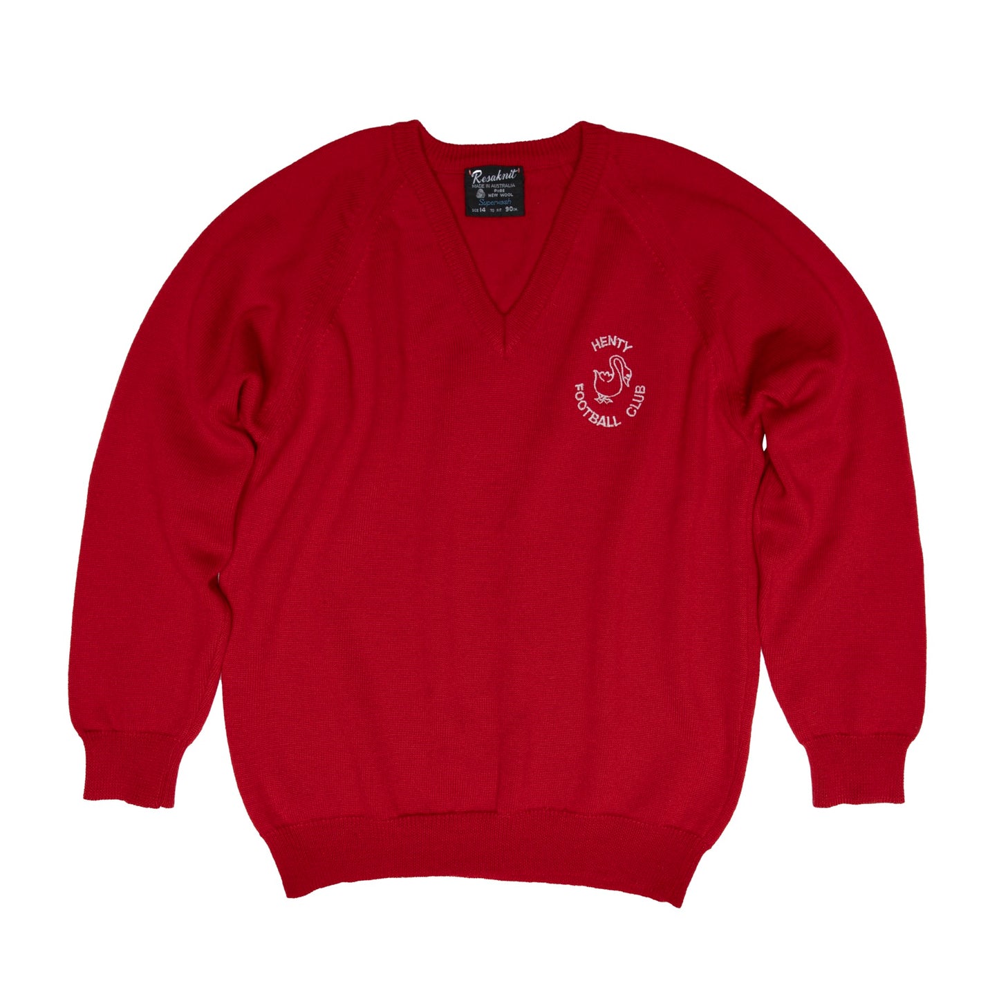 Henty Netball Club Ladder Stitch Raglan V Neck Pullover