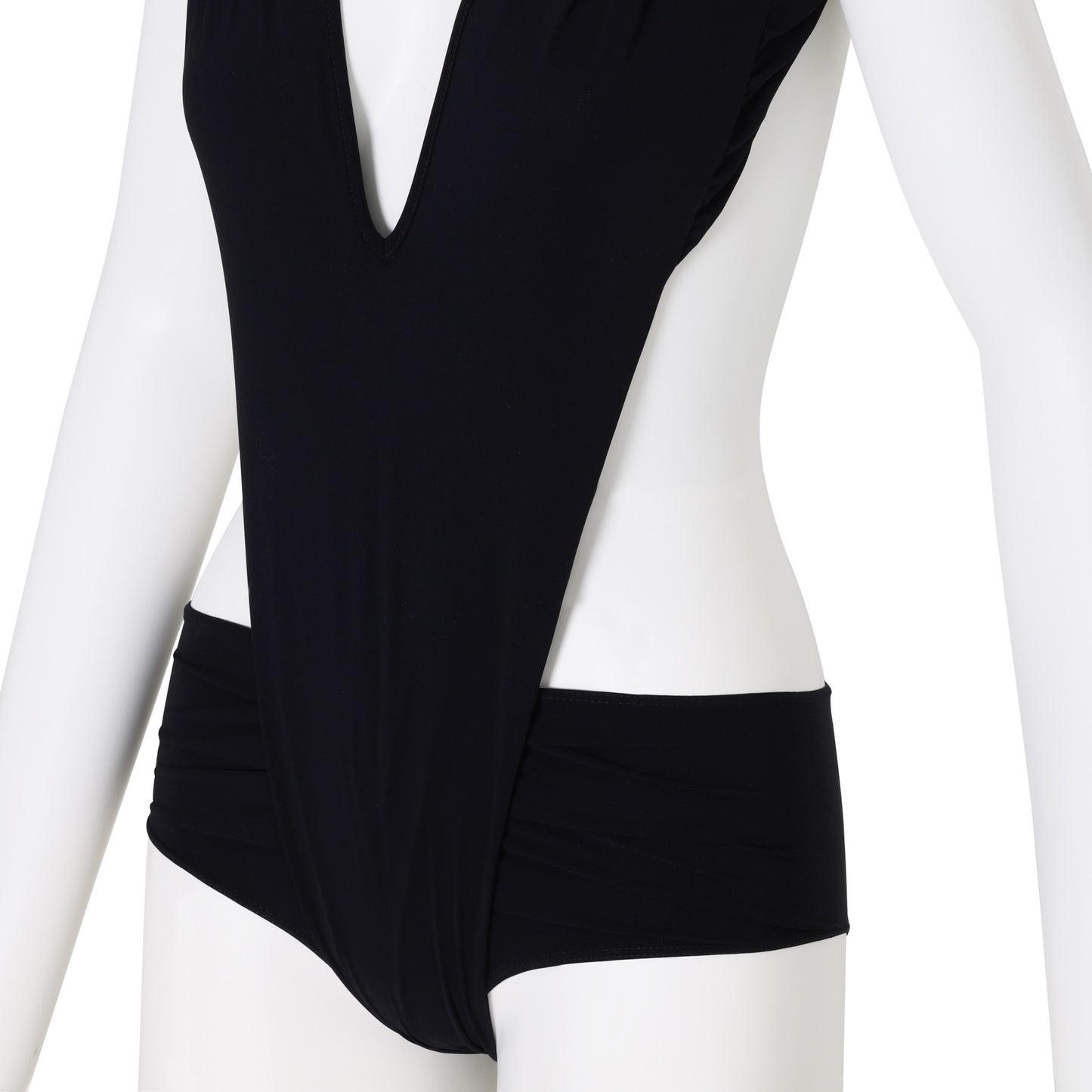Halston-era Deep-V Bodysuit, 1970s Disco Movement
