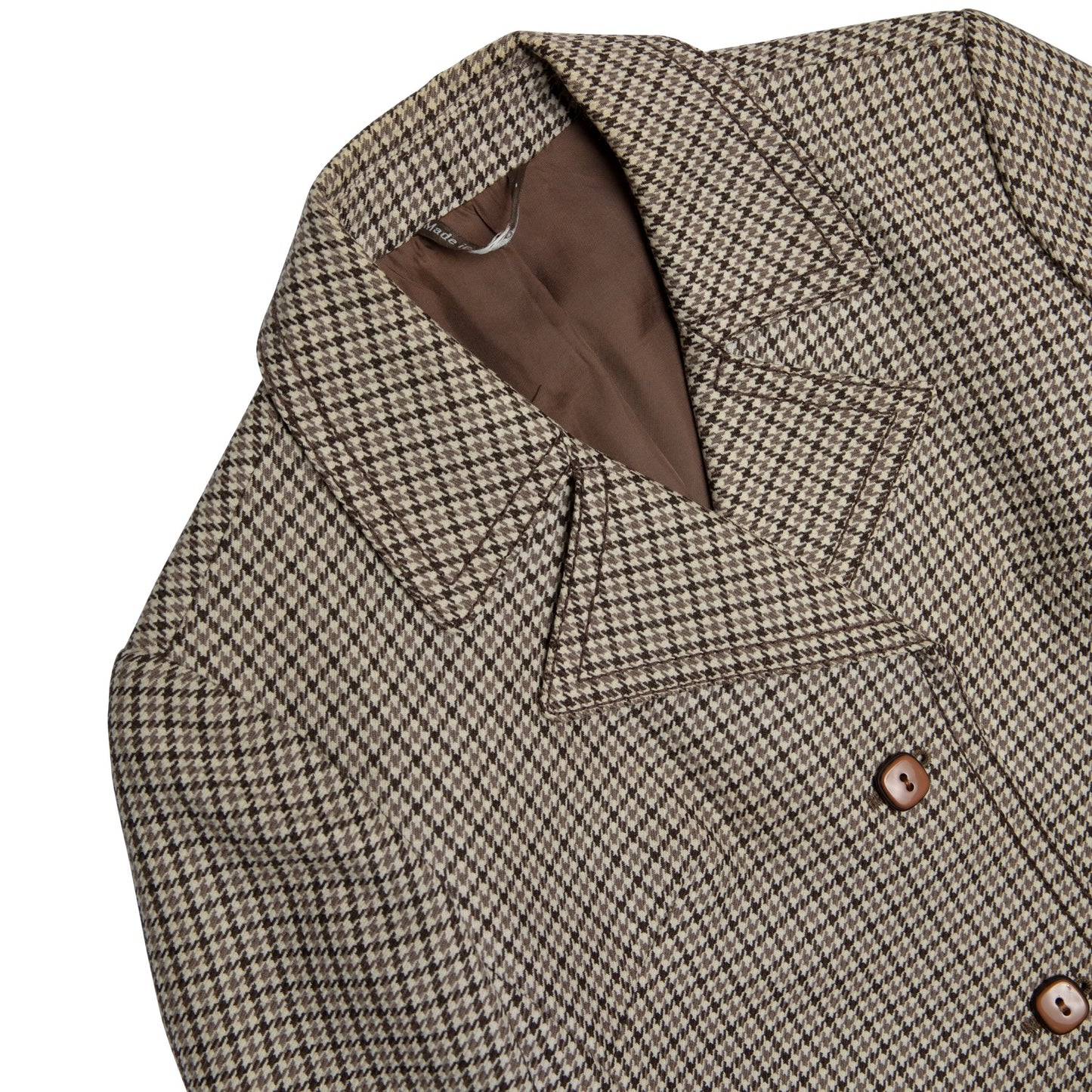 Royal (West Germany) Vintage, 1970s, Houndstooth Wool, Majorette